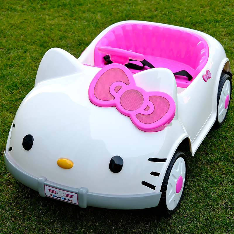 子供用電気自動車 KT 猫漫画おもちゃの車四輪リモコンおもちゃの車子供用電気自動運転車|undefined