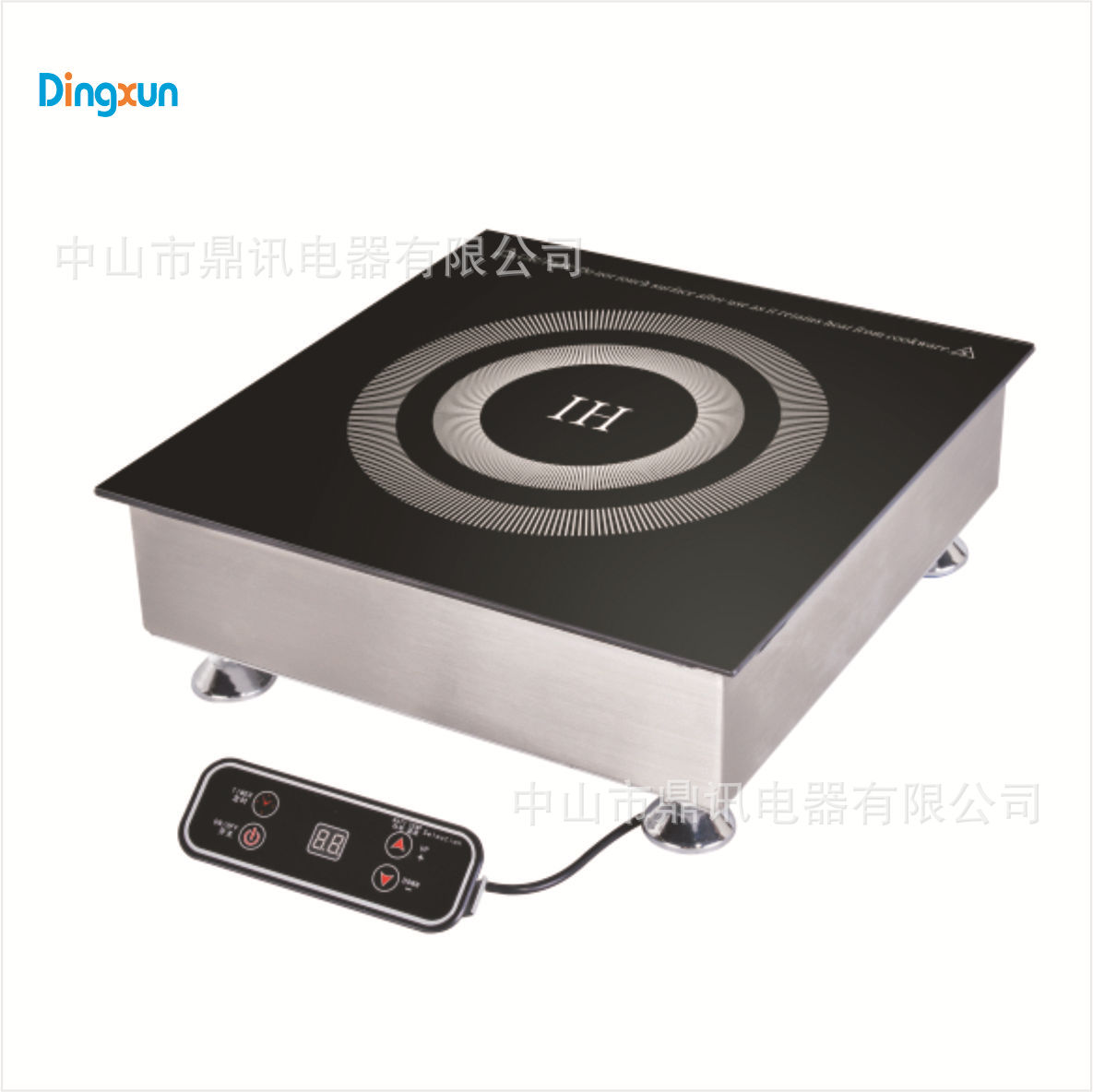 핫팟 인덕션 쿠커 사각형 핫팟 내장형 싱킹 라인 버튼 상업용 호텔 5000 공장 직접 판매