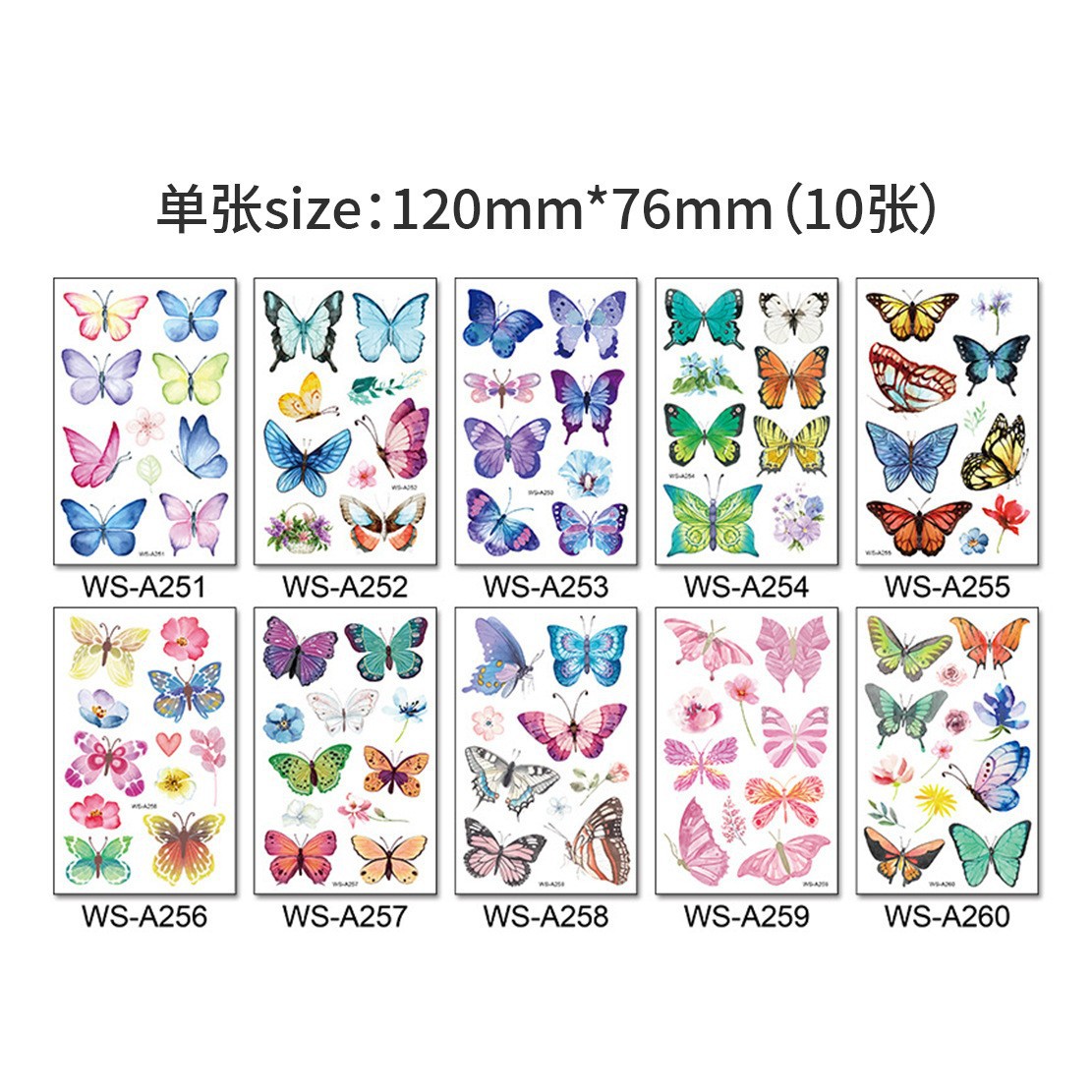 Set de Tatuajes Temporales Infantiles de Papel para Cuerpo image 8
