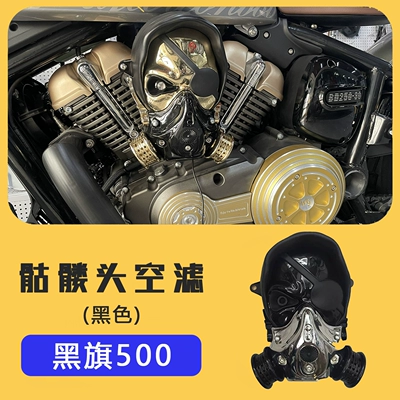 Brake caliper cover, Modified Accessories, Fuel Tank Cover, Fuel - black-flag-500-skull-air-filter-black