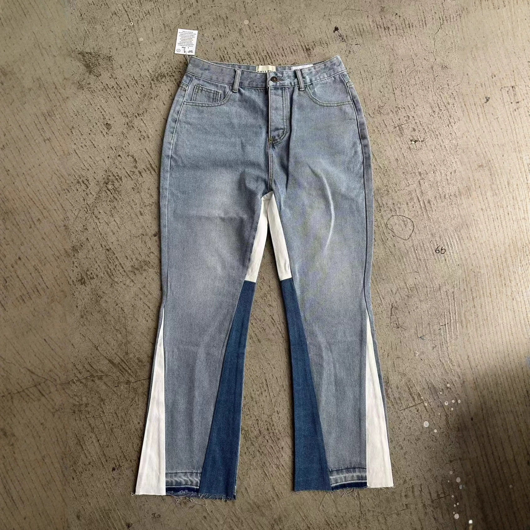 Denim flared trousers, jeans, new collection