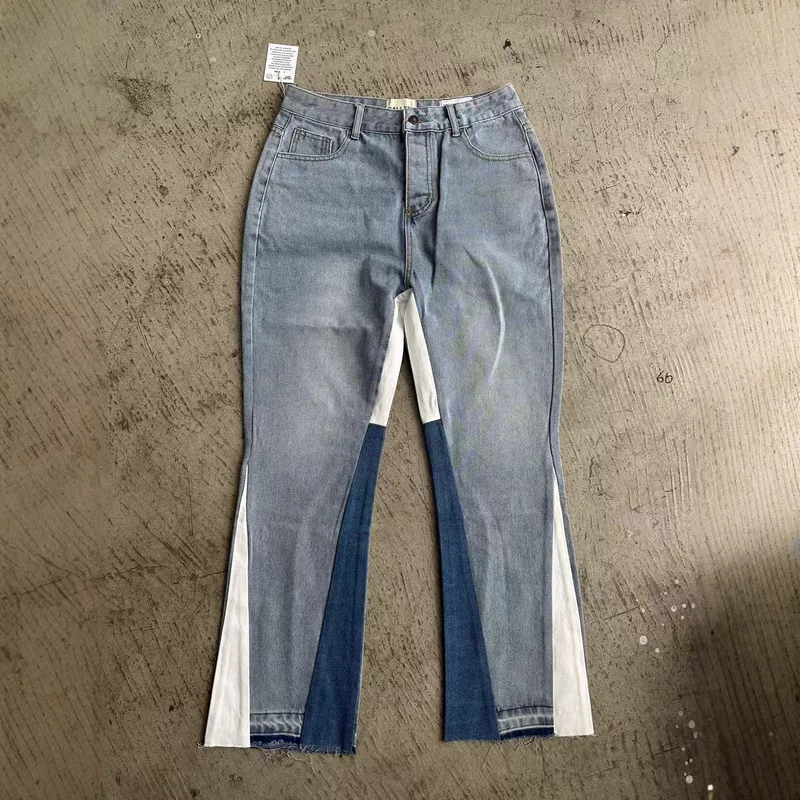 Denim flared trousers, jeans, new collection