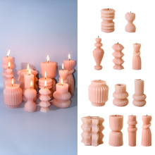 北欧风艺术香薰蜡烛滴胶模具手工diy创意香氛摆件多造型硅胶模具