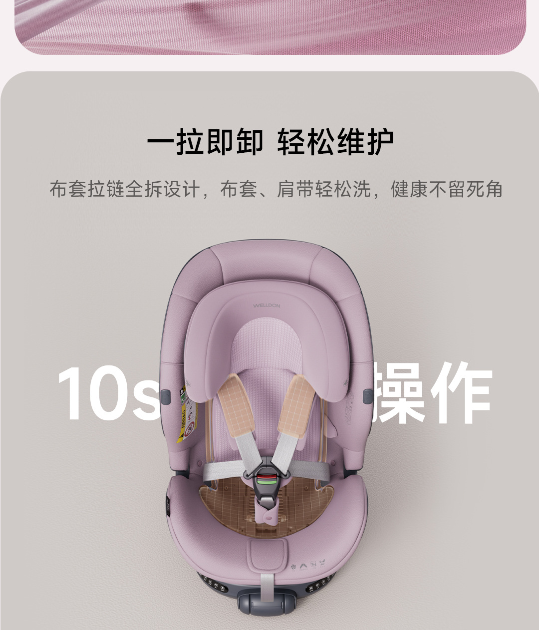 【New National Standard】welldon Cocoon Love 3 Newborn Baby Car Child Safety Seat Carrier
