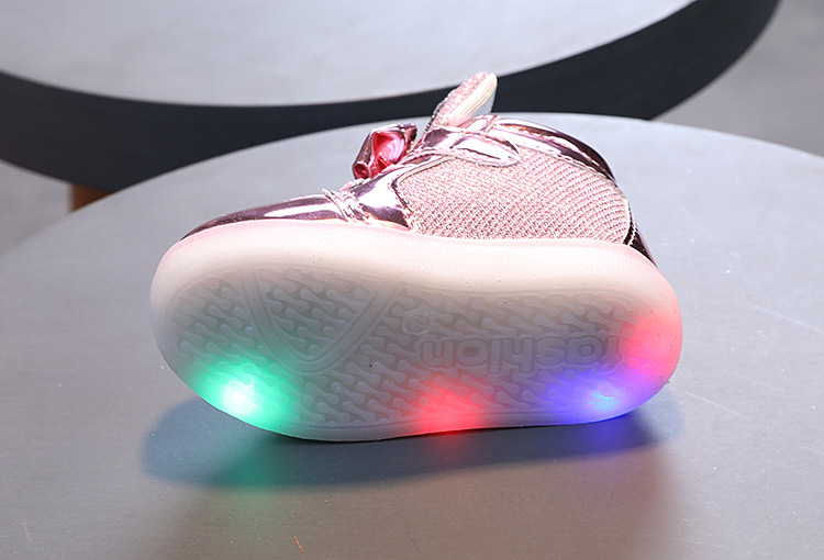 Lasten vilkkuvat kengät Urheilukengät Prinsessakengät strassit Hengittävät Kevyet Kengät_voghion.com