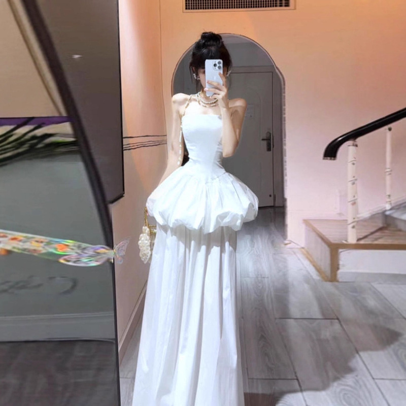 Korean-Style Gentle Tube Top Mini Dress 2026 New Model for Regular Wear, Birthday Party Outfit, Registration Ceremony Mini Dress