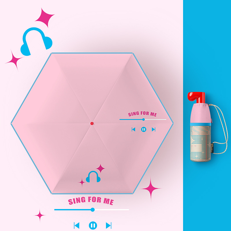 Diseñador de paraguas plegables para estudiantes anti-UV protección solar para mujeres sol y lluvia doble uso paraguas plegables al por mayor