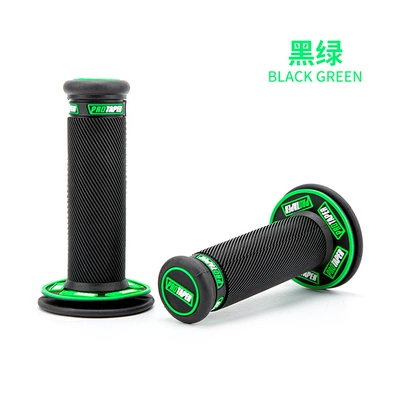 Motorcycle Handle Cover off-road vehicle soft handle - black-background-green