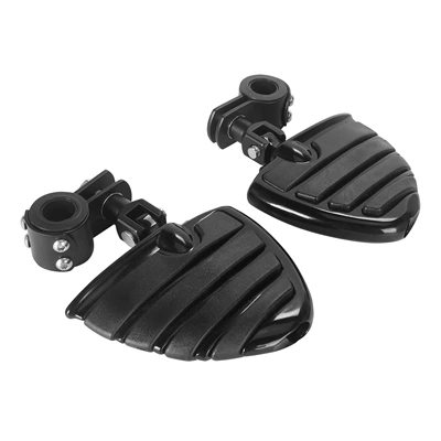 Plate Footrest Pedal Harley | Motorcycle pedals - 5-pedals-black-small-pedal-rings-black