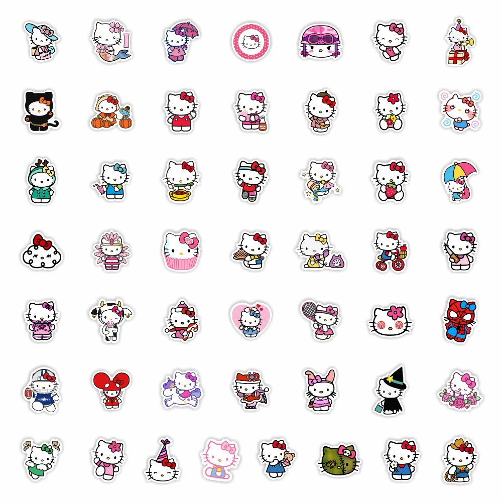 Hello Kitty, милые детские водонепроницаемые наклейки, стикер для чемодана