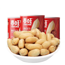 山东特产春旺花生盐焗香酥去皮花生米零食罐装150g大花生仁散装