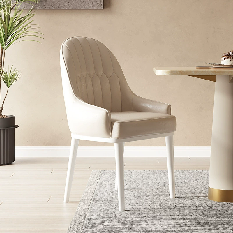 Стул для столовой со сливочным ветром Домашний стул для гостиной легкий экстравагантный высокий белый обеденный стол стул удобный сидячий стул