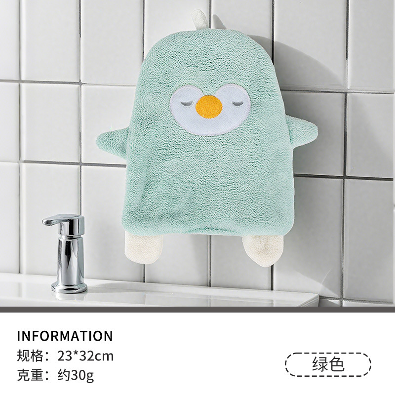 Coral polar toalla de mano creativa colgando toalla de mano Linda toalla absorbente toalla de mano engrosada toalla de mano del hogar al por mayor
