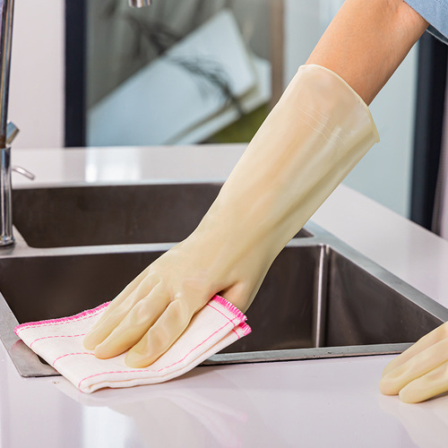 Revitalize housework gloves dishwashing gloves kitchen vegetable washing gloves thickened multi-color housework cleaning leather gloves home gloves