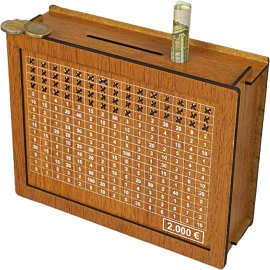 跨境Money Box with Counter家居质柜台存钱罐儿童礼物木质工艺品