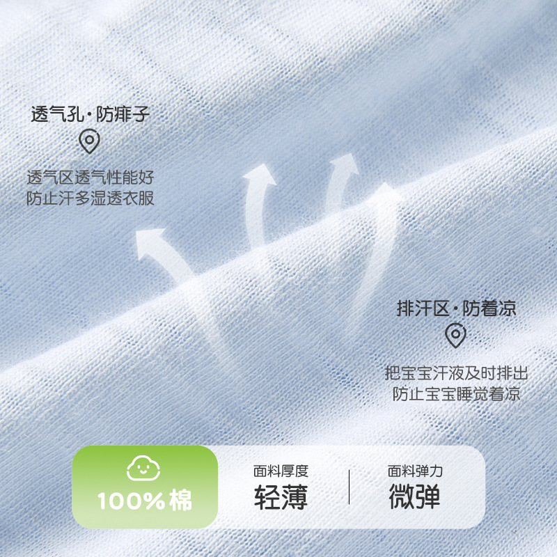 Mono de bebé verano para hombres y mujeres para niños pequeños, mampara de entrepierna abierta de manga corta delgada de algodón puro, ropa de verano para bebés, ropa para recién nacidos image 4