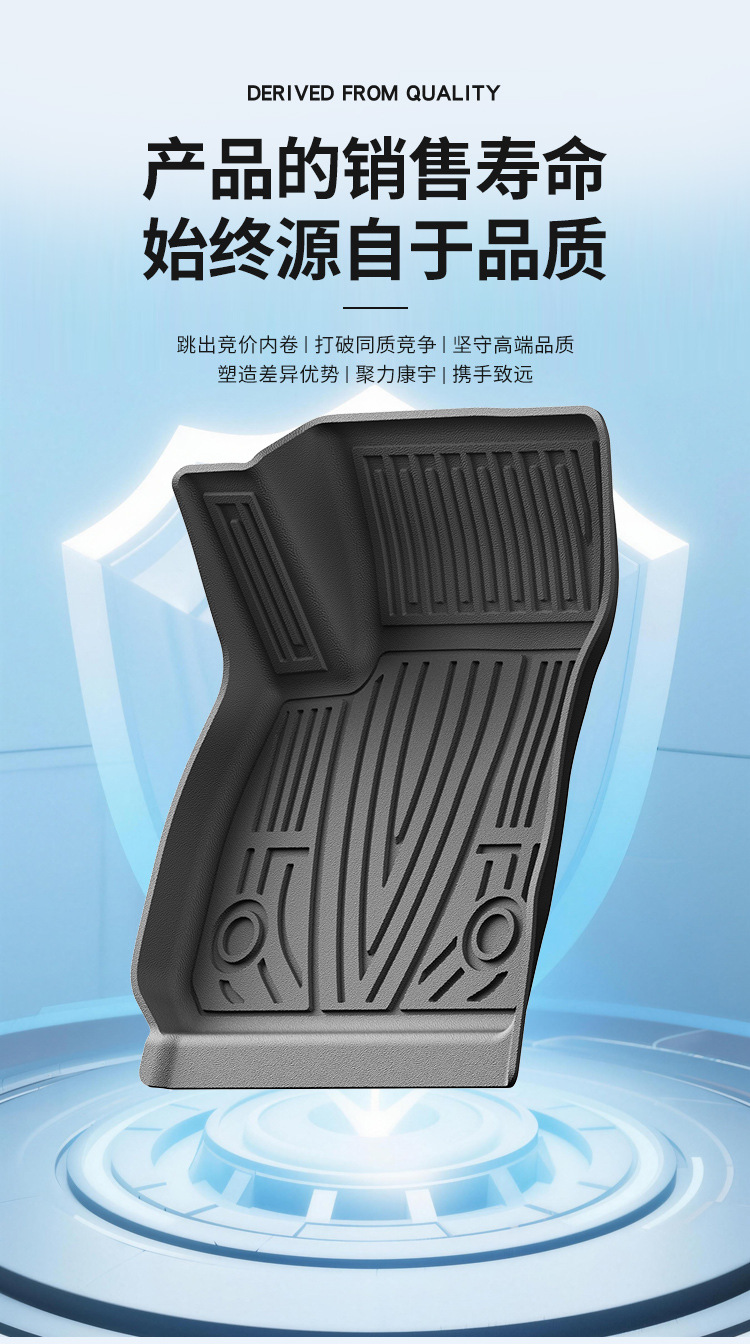 Suitable for 09-25 Buick Regal Floor Mats, Fully Environmentally Friendly Tpe Car Floor Mats, Double-Layer Wear-Resistant Floor Mats, Dropshipping