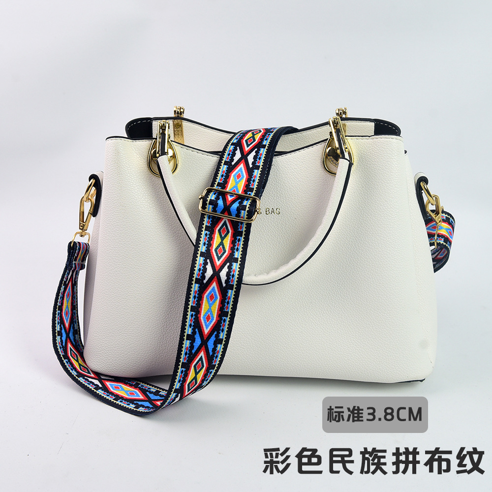 Bolso bandolera con accesorios ultra anchos, bolso de color, correa gruesa, correa de repuesto alargada, correa de hombro de bolso universal ajustable