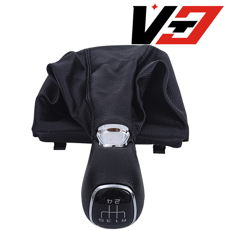 Suitable for Skoda Octavia 2 A5 A6 2004-2012 Model Gear Shift Knob with Leather