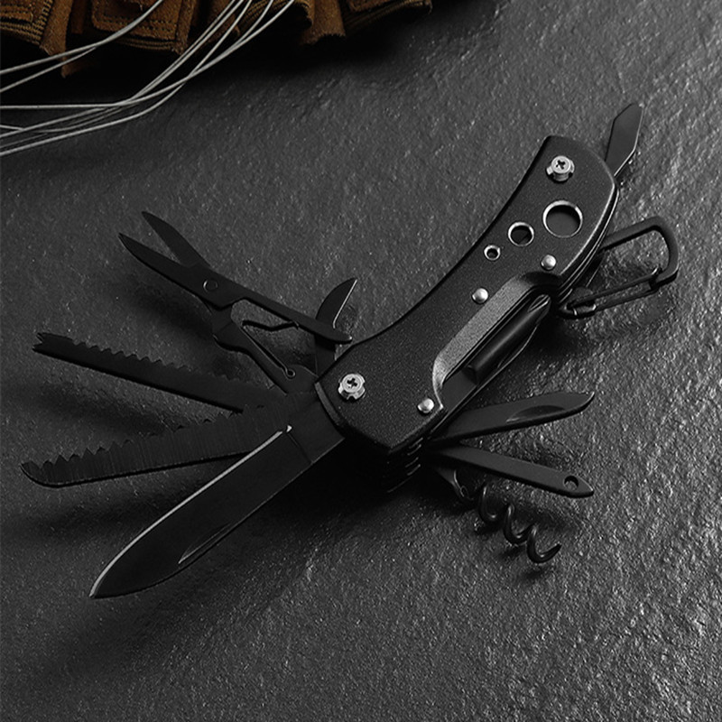 户外组合工具多功能刀便携式多功能开刀野营迷你折叠刀随身工具钳