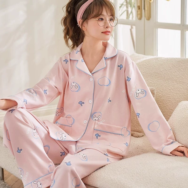 CMK110 double long bubble love rabbit cardigan