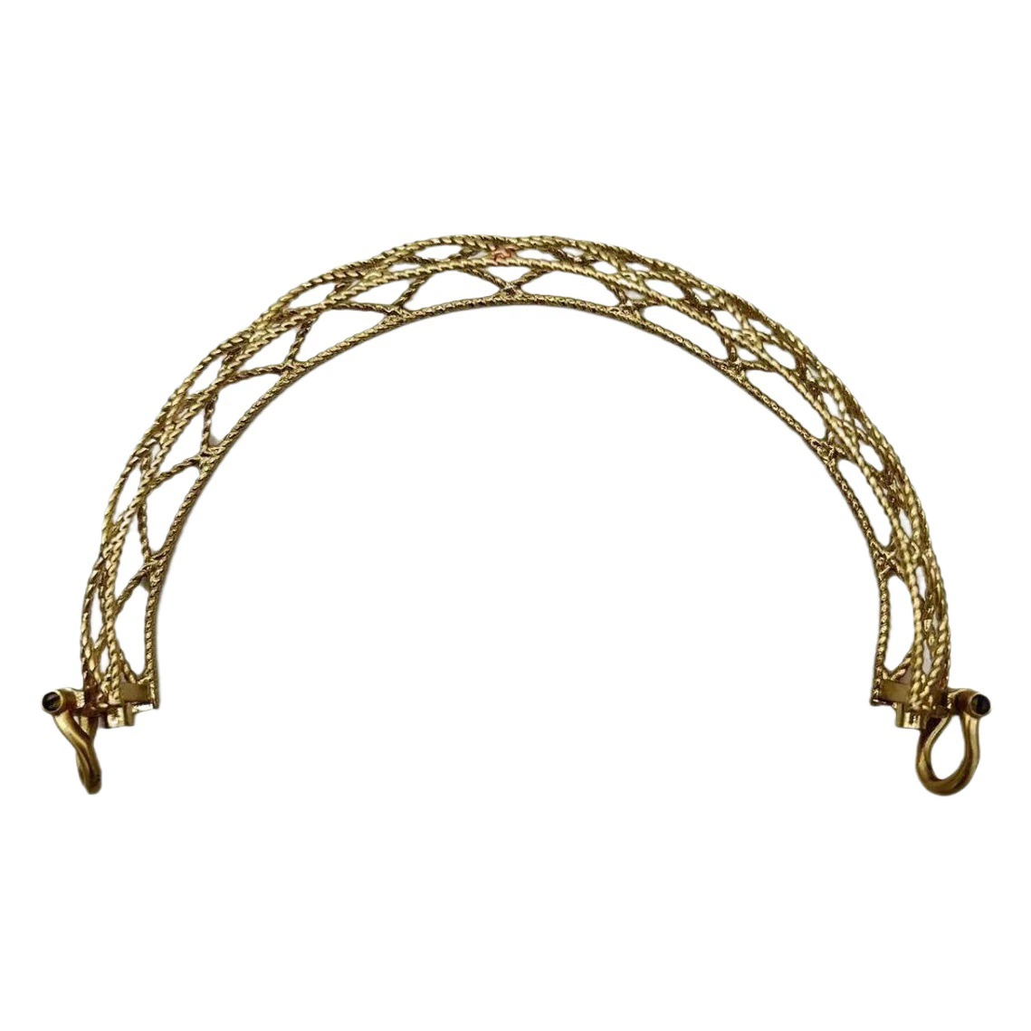 Прямые продажи с фабрики новая маленькая сумка сетка полый зажим кожаная фурнитура Аксессуары для ручек полукруглая ручка ювелирные изделия DIY