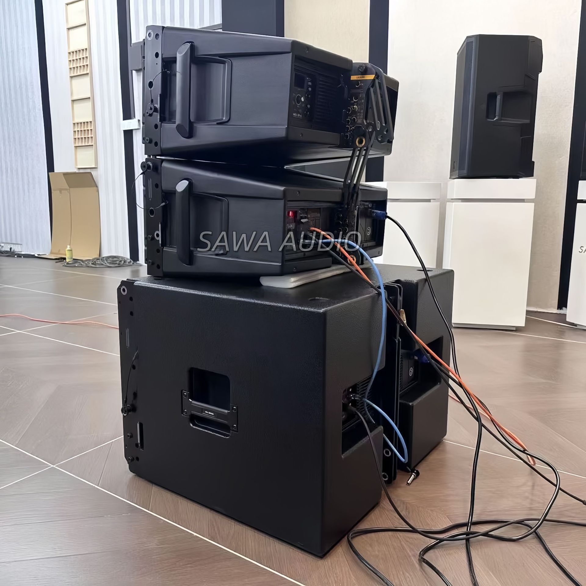 Dual 8 pulgadas matriz lineal sonido al aire libre escenario profesional bar concierto sonido profesional altavoces ktv