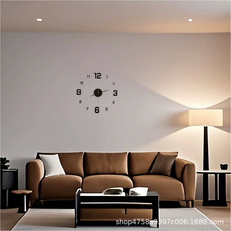 Самоклеящиеся часы, креативные акриловые часы, бесшумные настенные часы DIY, стильные художественные часы, простые часы для творчества, производитель