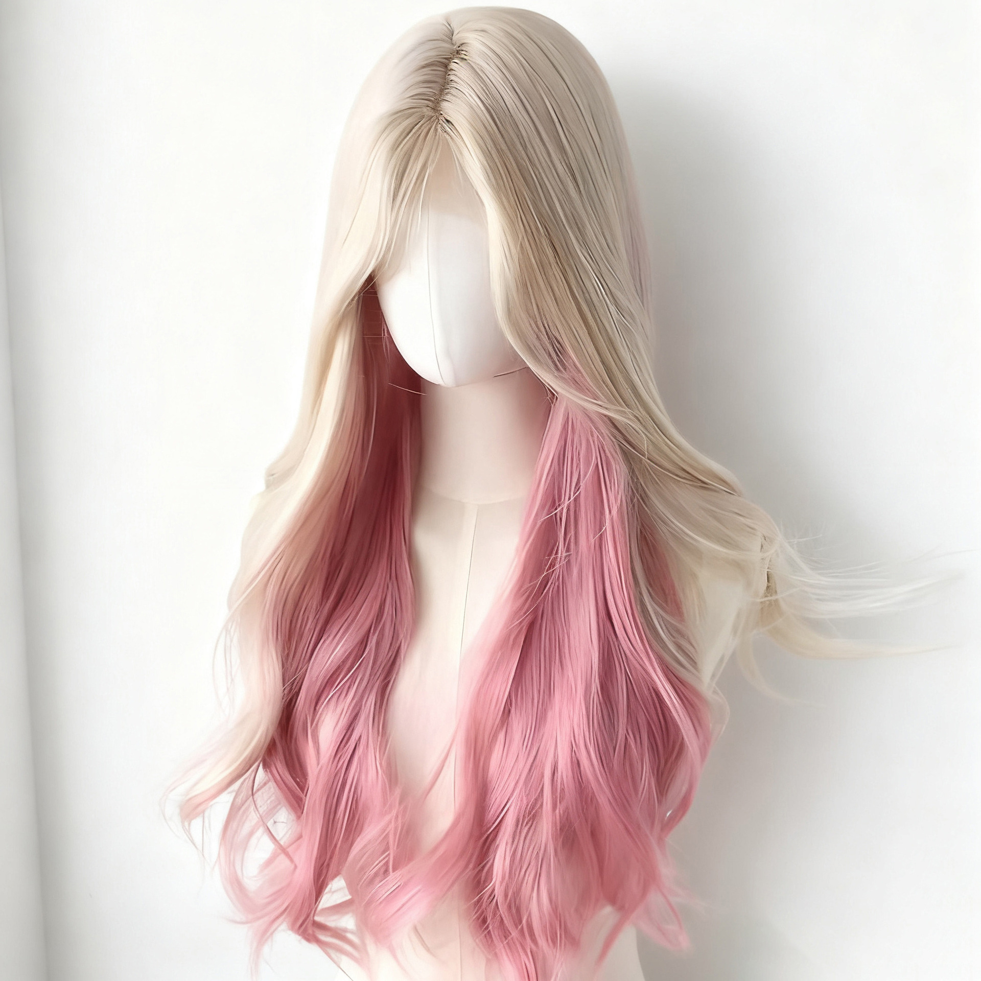 65cm big wave [platinum gradient pink]