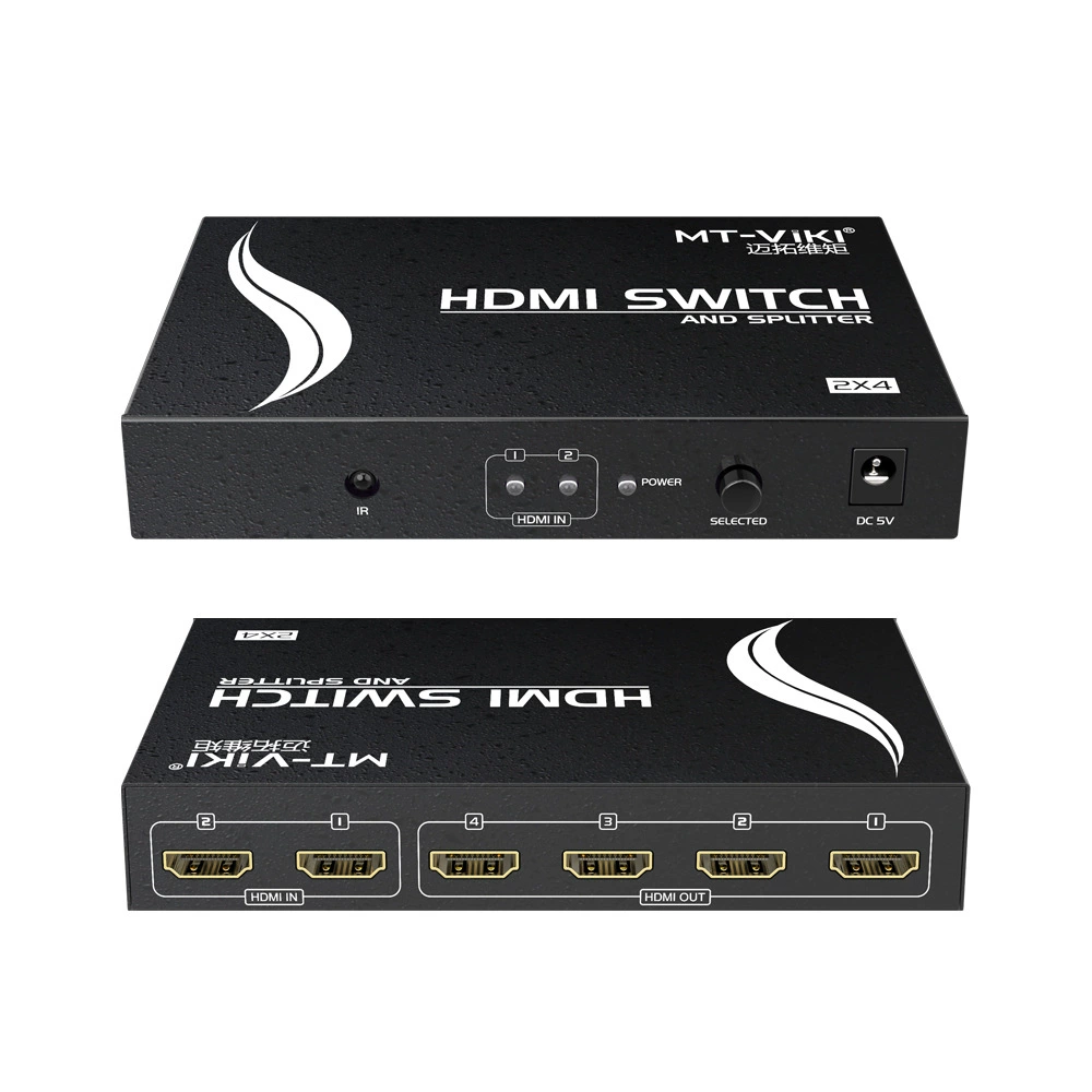 Maxtor Vimo HDMI 2-in-4-out переключатель 2х4 сплиттер HD с пультом MT-HD2-4