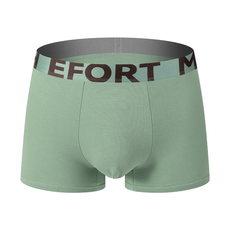 Ropa interior de hombre de algodón puro 7A Bóxer de entrepierna inferior de cordyceps antibacteriano para niños Pantalones bóxer de cintura media cómodos y transpirables para hombres lote