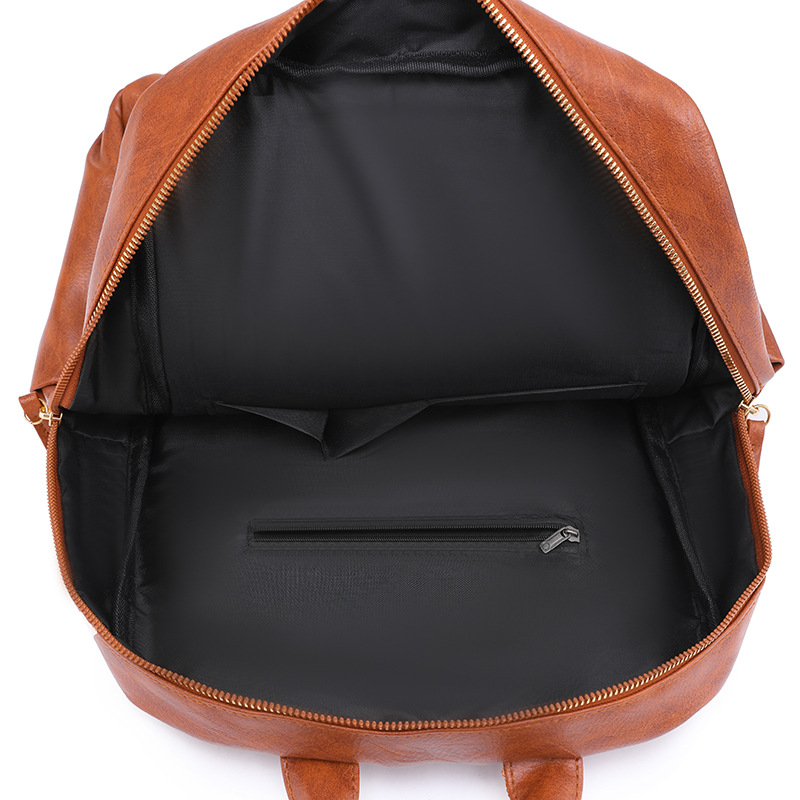 2022 nueva mochila de mujer de todo fósforo coreana de moda europea y americana mochila de computadora retro de gran capacidad para estudiantes de secundaria