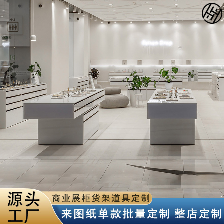 珠宝饰品店展示柜抽屉金银首饰展示柜中岛台女生饰品店耳环展柜台