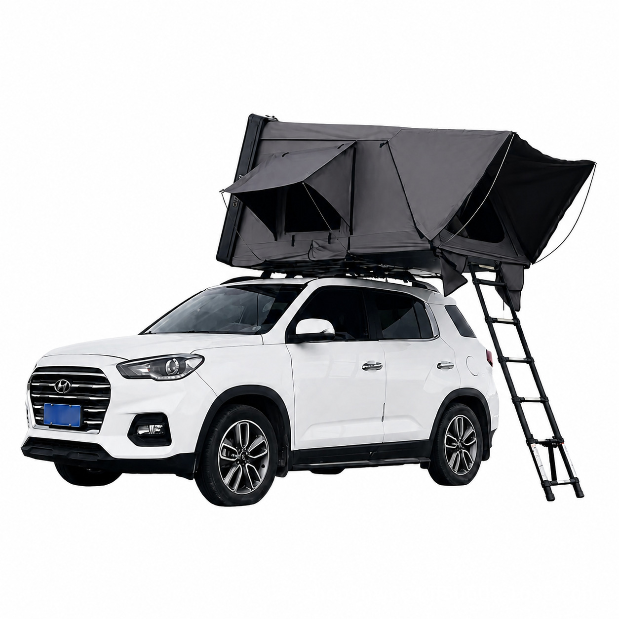 Aluminum alloy sunroof for car roof tent, fully automatic folding SUV self-driving travel tent for Tank 300