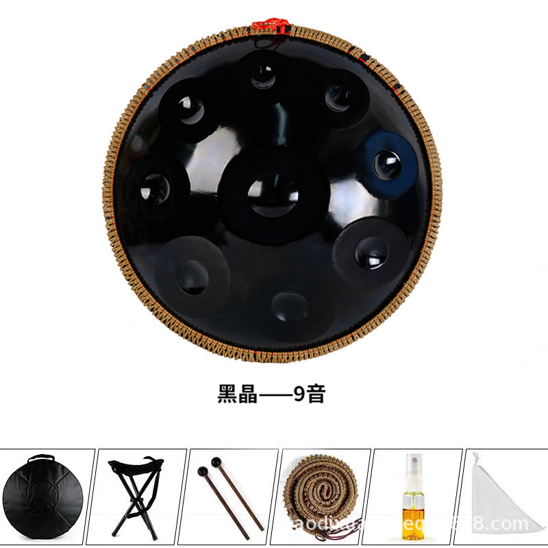 Instrumentos musicales Disco de mano Batería Handpan de grado profesional Disco de mano 440Hz 432HZ Tambor etéreo Tambor de lengua de acero Exclusión transfronteriza