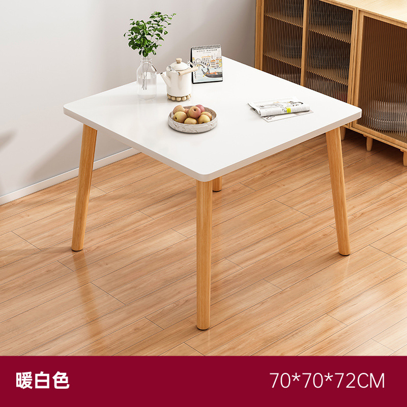 【메인 사진★사각테이블] 웜화이트 70*70*72cm