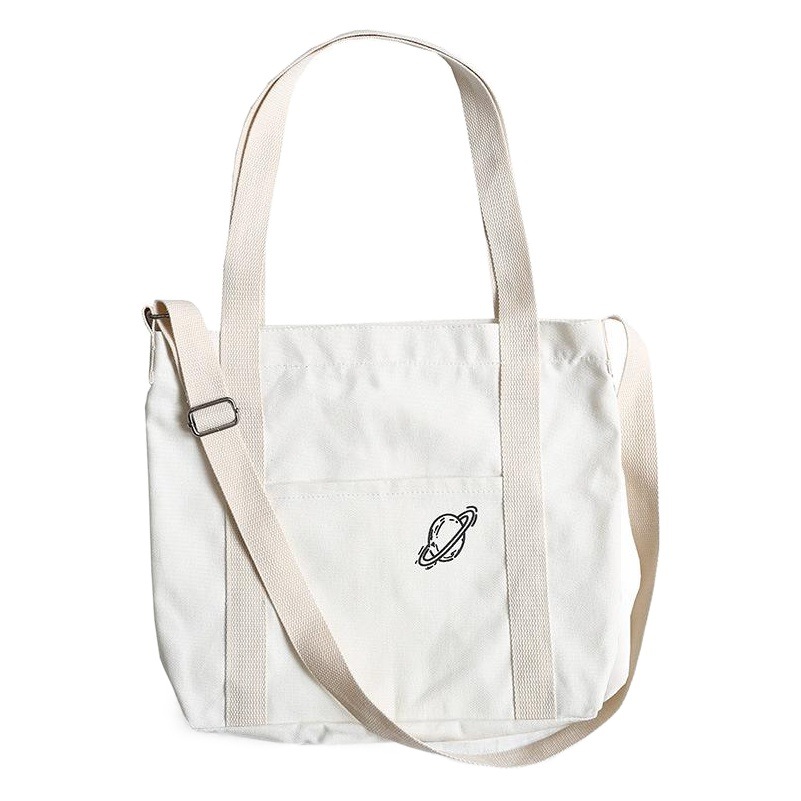 Xiaoqing bolsa de lona artística de doble uso crossbody bolsa de libro de estudiante Bolsa De mujer entrega de una pieza