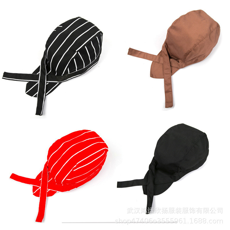 Sombrero de chef restaurante sushi tienda de camarero sombrero de trabajo sombrero pirata turbante sombrero profesional