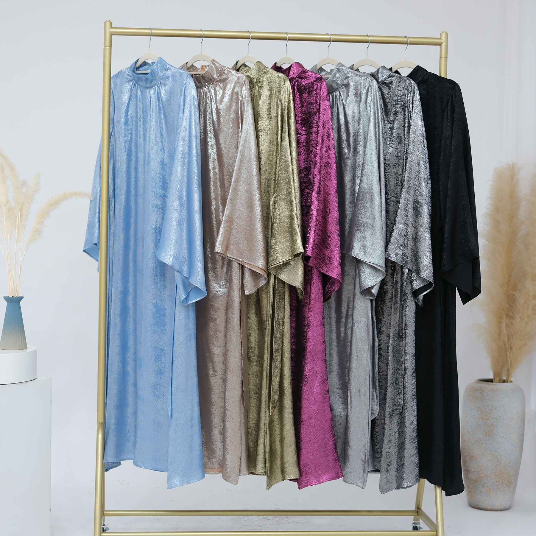 Women's Clothing fashion stitching Dubai Türkiye elegant dress _voghion.com