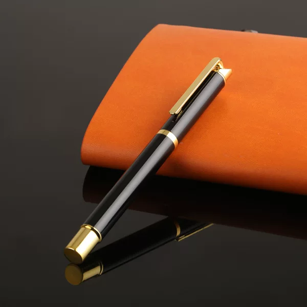Wholesale creative personalized plasma electroplating paint craft metal signature pearl pen enterprise company group purchase gift