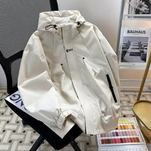 American Functional Workwear Casual Jacket Men's Loose Spring & Fall Japanese Style Couple Mountaineering Clothing Hooded Jacket