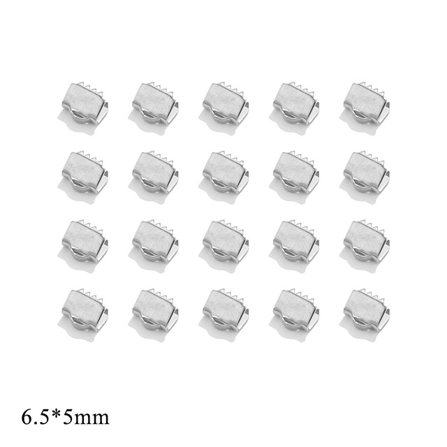 Acero inoxidable rizado grano hebilla punta hebilla acero titanio DIY joyería pulsera clip collar pulsera conector accesorios al por mayor