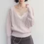 肌理v领spearyout针织衫