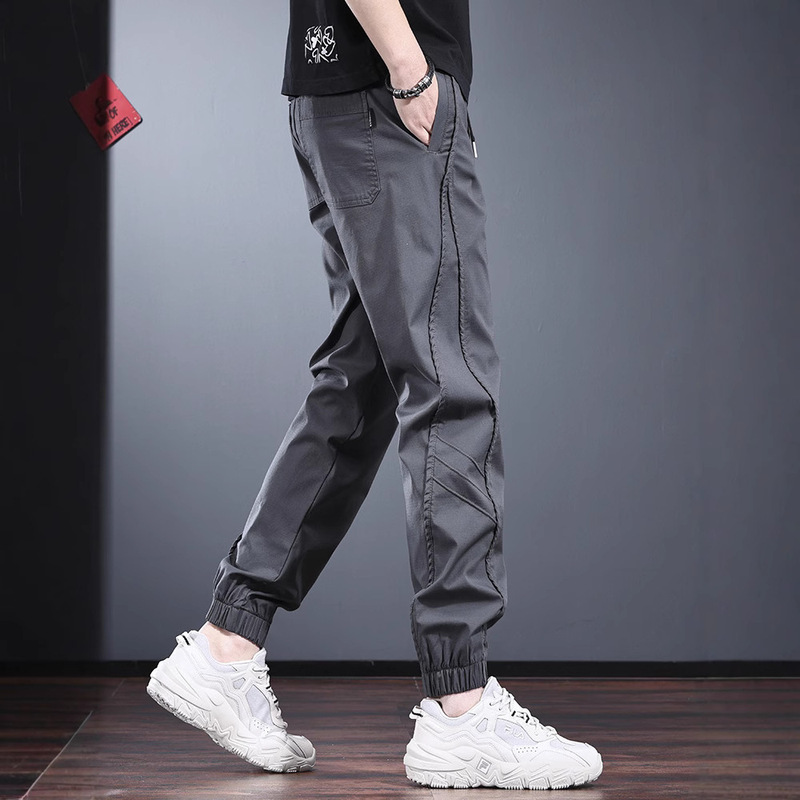 Trendy Brand Tooling Pants Men's Spring and Summer 2025 Thin Loose Slimming High-end All-match Sports Casual Pants