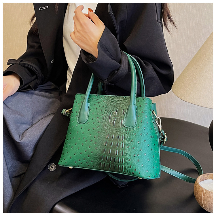 2024 New Fashion Crocodile Pattern Women's High Grade Handbag Single Shoulder Crossbody Bag BA_voghion.com