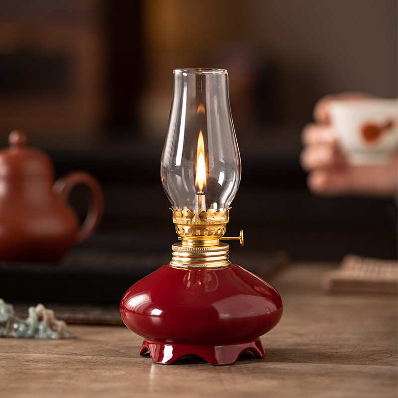Butter Lamp Ceramic Lantern Camping Everlasting Light Home Atmosphere Night Light Kerosene Lamp Tea Room Aromatherapy Lamp Incense Burner Butter Lamp Ceramic Lantern Camping Everlasting Light Home Atmosphere Night Light Kerosene Lamp Tea Room Aromatherapy Lamp Incense Burner