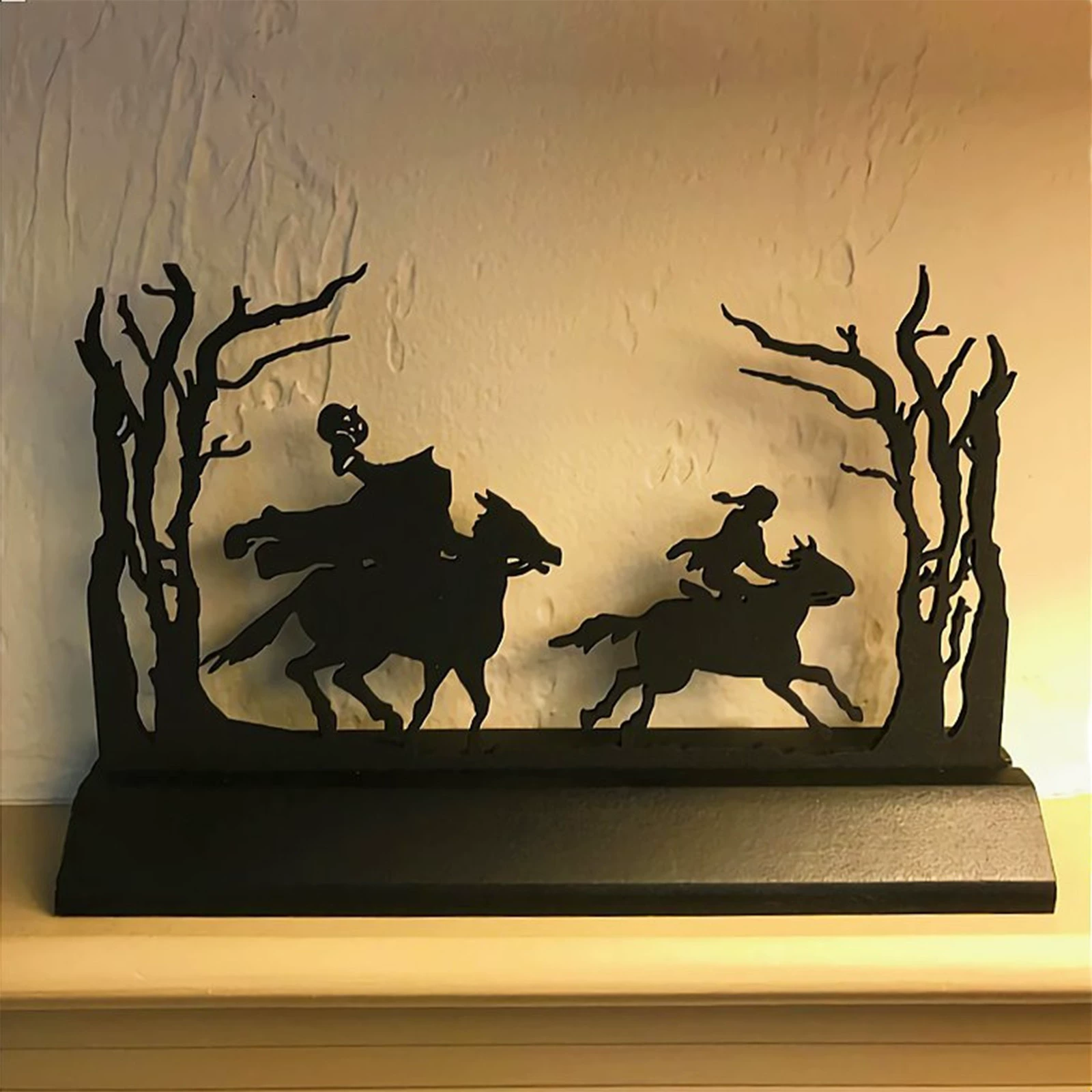 Источник Фабрика Большое Количество Цена Отличное Трансграничное Новый Безголовый Рыцарь Деревянный Силуэт Украшения Рождественские Металлические Украшения