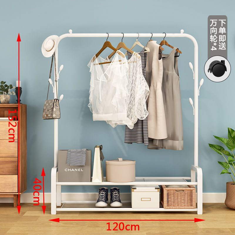 더블 레이어 125cm-화이트 + 후크 + 휠