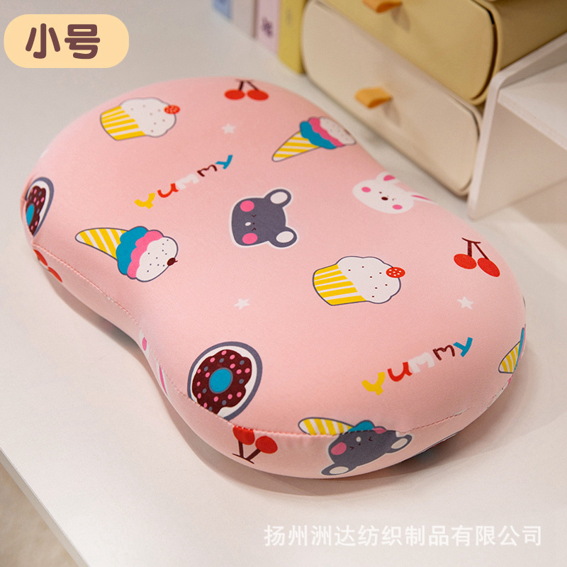 Memoria de dibujos animados algodón gato estómago almohada columna cervical almohada dormitorio de estudiantes almohada pequeña almohada casera almohada de siesta verano