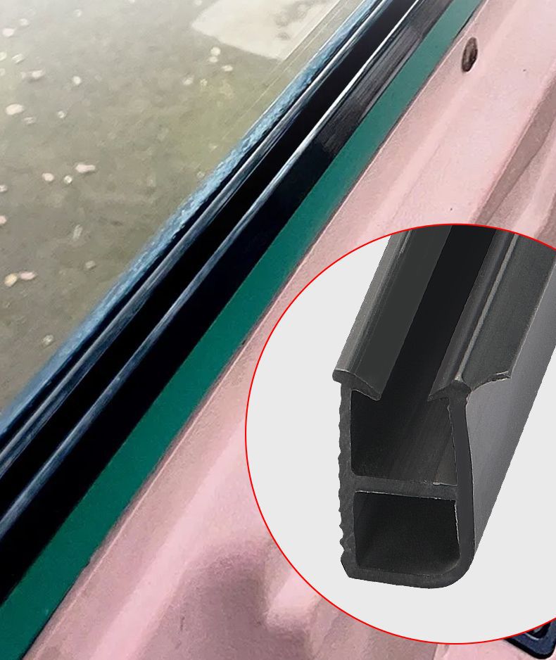 Electric Tricycle Modified Vehicle Glass Slide Double-Slot Glass Slide Push-Pull Sealed Glass Slide Glass Clip